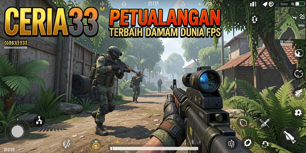Screenshot gameplay CERIA33 dengan aksi pertempuran yang seru.
