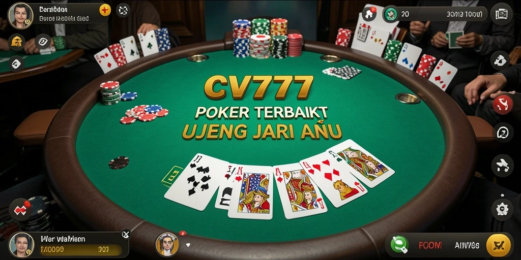 Tampilan gameplay Poker yang menakjubkan di CV777.