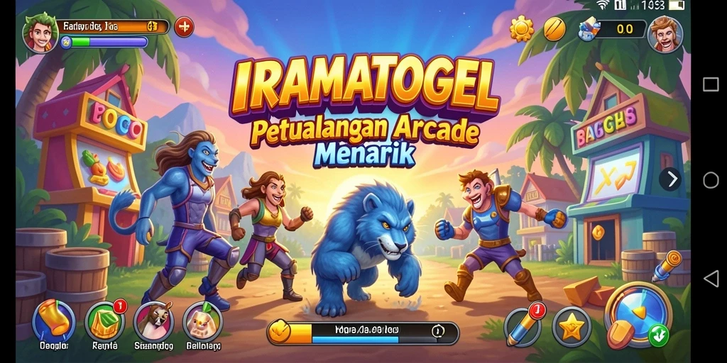 Tampilan gameplay menarik dari IRAMATOGEL dengan aksi cepat dan seru.