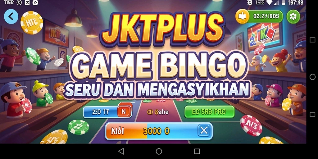 Tampilan gameplay Bingo JKTPLUS yang menarik dan interaktif.