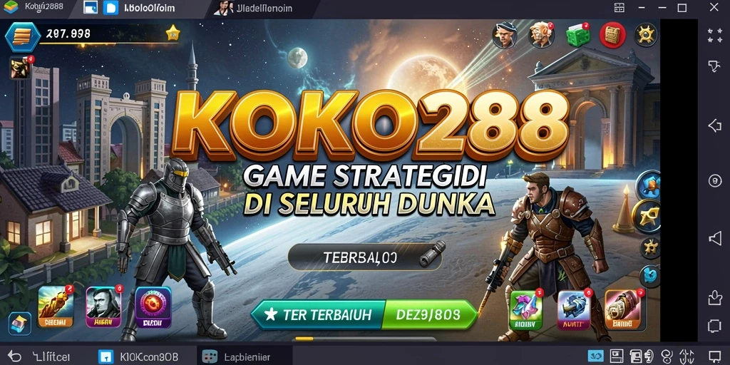 Tangkapan layar KOKO288 menampilkan momen pertempuran epik dalam gameplay SLG.