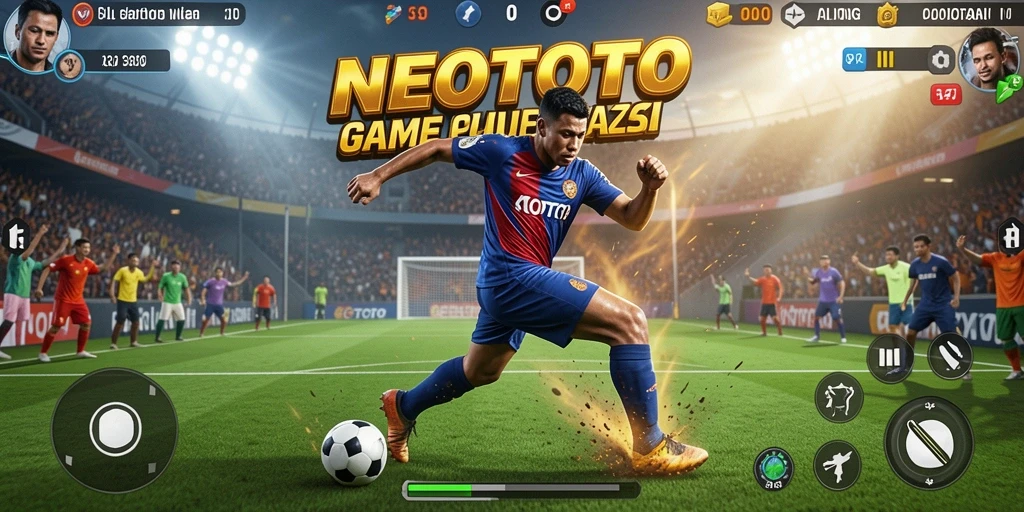 Tampilan gameplay seru NEOTOTO dengan aksi olahraga yang menegangkan.