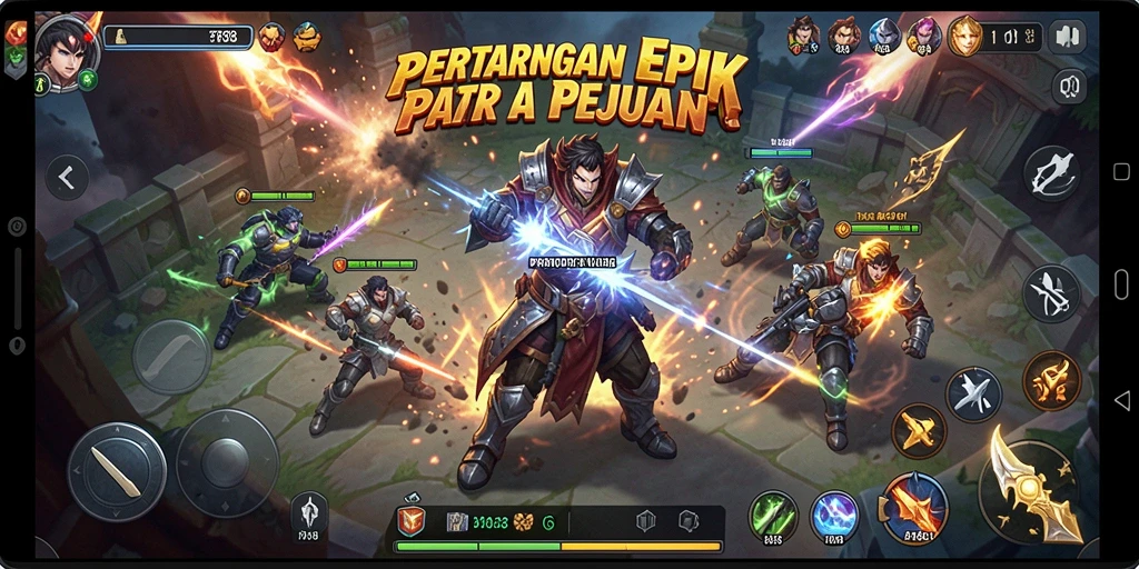Tampilan dinamis saat pertarungan dalam PROBET88.