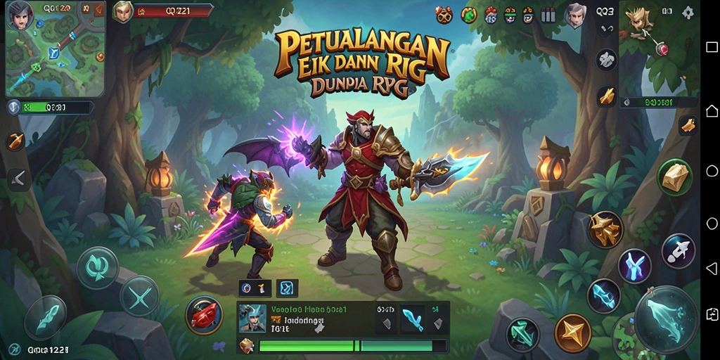Tampilan gameplay RPG yang seru dan imersif di QQ1221.
