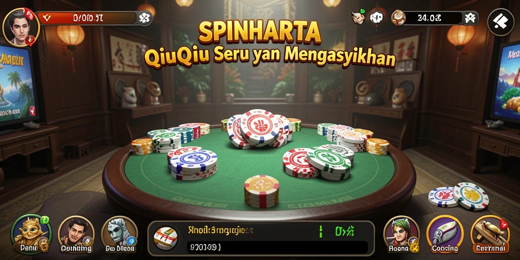 Gameplay QiuQiu yang mendebarkan dan menarik.