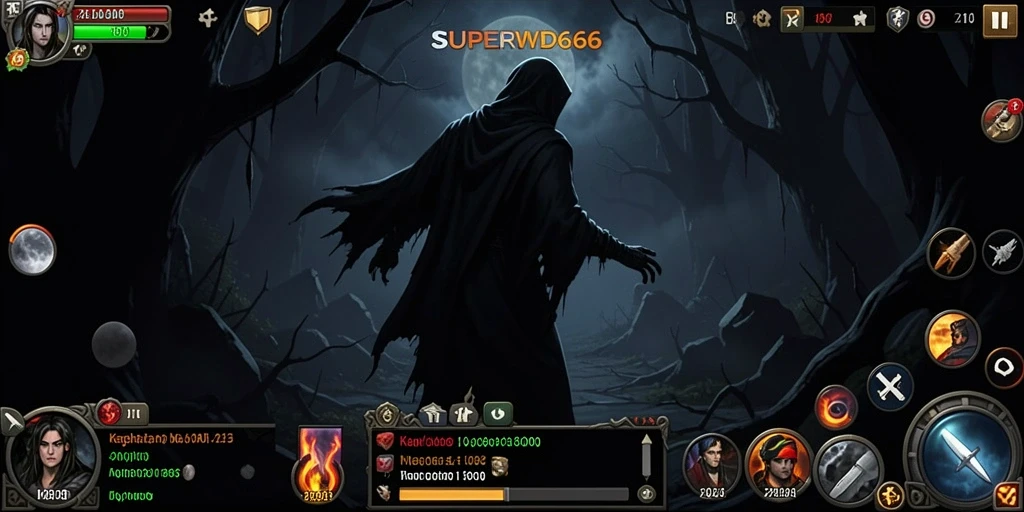 Gameplay menegangkan di dalam kegelapan dengan makhluk menyeramkan.