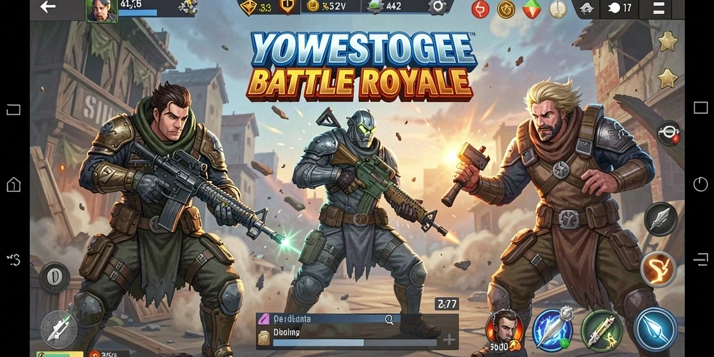 Tampilan gameplay YOWESTOGEL dengan aksi pertempuran yang intens.